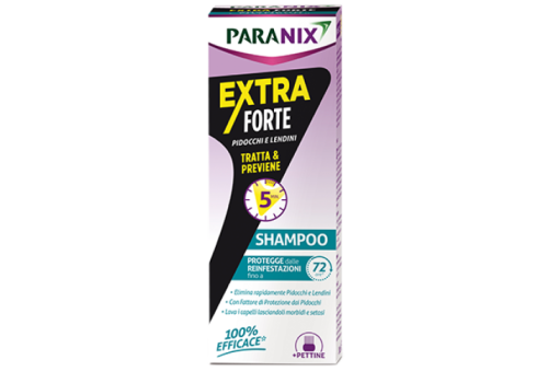 PARANIX SHAMPOO EXTRA FORTE TRATTA & PREVIENE PIDOCCHI E LENDINI 200ML + PETTINE