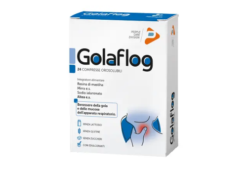 Golaflog integratore per il benessere della gola 24 compresse orosolubili