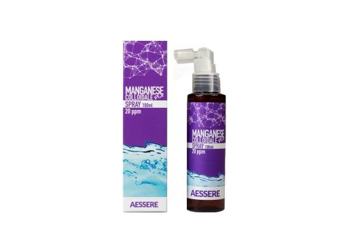Manganese Colloidale Plus 20ppm integratore per ossa e sistema immunitario spray orale 100ml