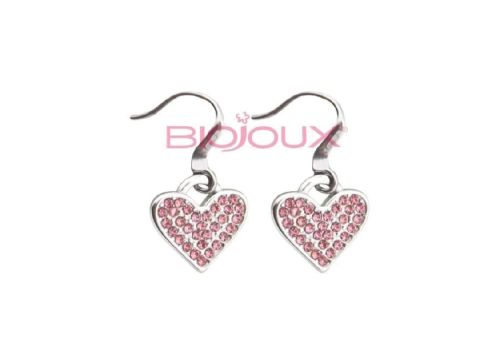 Biojoux Crystal Corazon orecchini in acciaio chirurgico