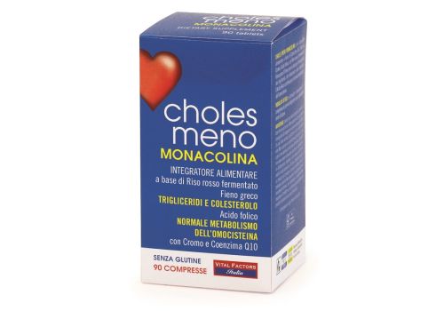 Choles Meno Monacolina integratore per colesterolo e trigliceridi 90 compresse