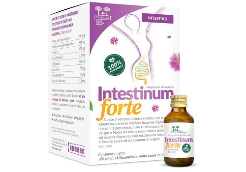 Salugea Intestinum forte integratore per funzione digestiva 18 flaconcini