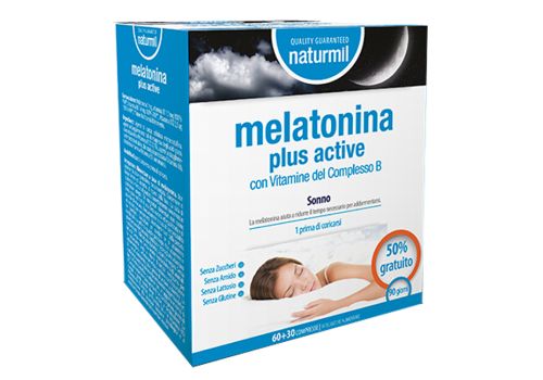 Naturmil Melatonina Plus Active integratore per il riposo notturno 90 compresse
