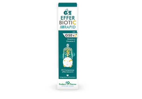 GSE Efferbiotic Rapid integratore per il sistema immunitario 20 compresse effervescenti