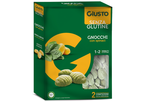 Giusto senza glutine gnocchi con spinaci 500 grammi