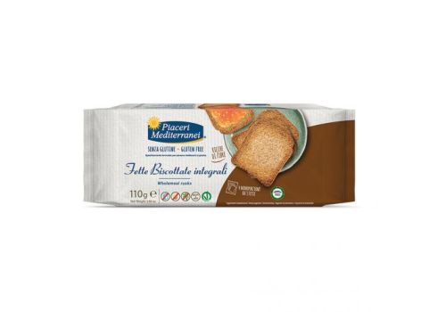 Piaceri Mediterranei fette biscottate integrali senza glutine 110 grammi
