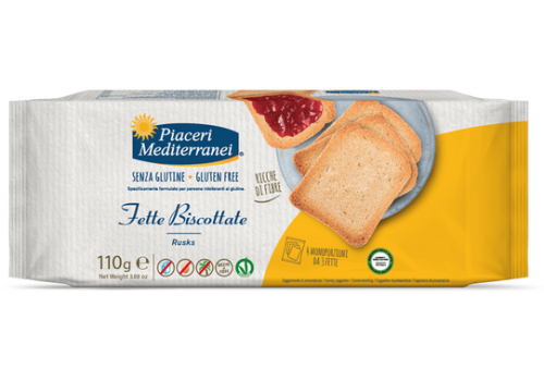 Piaceri Mediteranei fette biscottate senza glutine 110 grammi