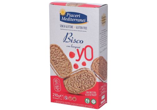 Piaceri Mediterranei bisco yo ai lamponi senza glutine 200 grammi