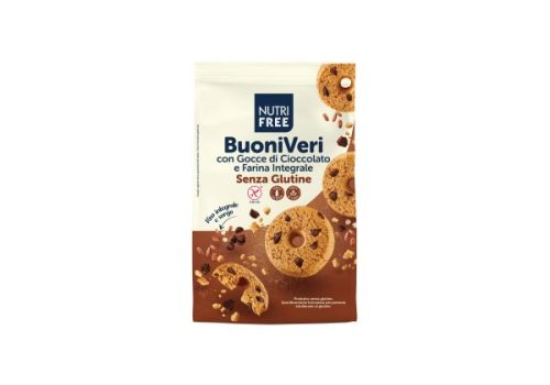 Nutrifree buoni veri biscotti von gocce di cioccolato senza glutine 250 grammi