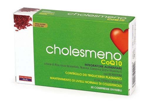 Choles Meno CoQ10 integratore per il controllo di trigliceridi e colesterolo 30 compresse
