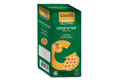 Giusto senza glutine crostatina all'albicocca 4 pezzi
