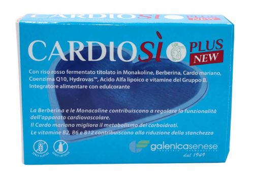 Cardiosì Plus New integratore per il colesterolo e la funzionalità dell'apparato cardiovascolare 20 compresse