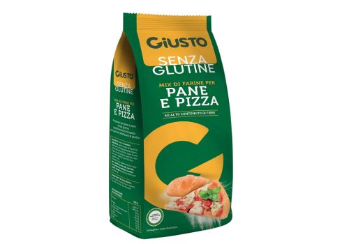 Giusto senza glutine mix di farine per pane e pizza 500 grammi