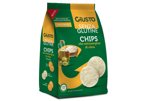 Giusto Senza Glutine chips all'olio extravergine di oliva 40 grammi