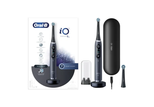 Oral-B iO 9 Black spazzolino elettrico ricaricabile colore nero + 2 ricariche