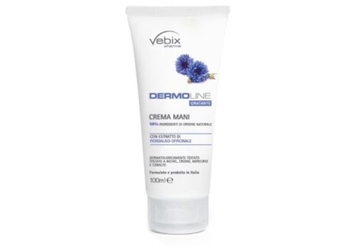 Vebix Dermoline crema mani al fiordaliso nutriente 100ml