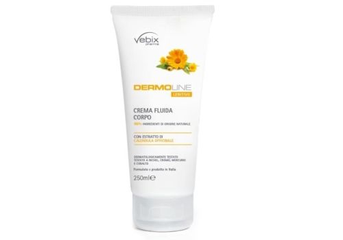 Vebix Dermoline crema corpo calendula trattamento idratante e lenitivo 250ml