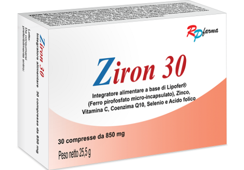 Ziron 30 integratore a base di ferro 30 compresse