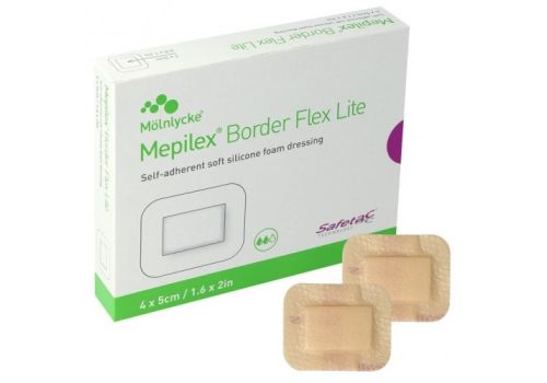 Mepilex border flex lite medicazioni assorbenti 4cm x 5cm 10 pezzi