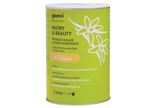 Goovi Nutry & Beauty integratore di proteine gusto vaniglia 260 grammi