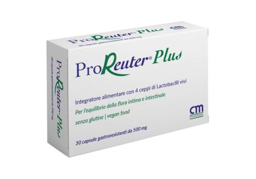 Proreuter Plus integratore per l'equilibrio della flora intima e intestinale 30 capsule