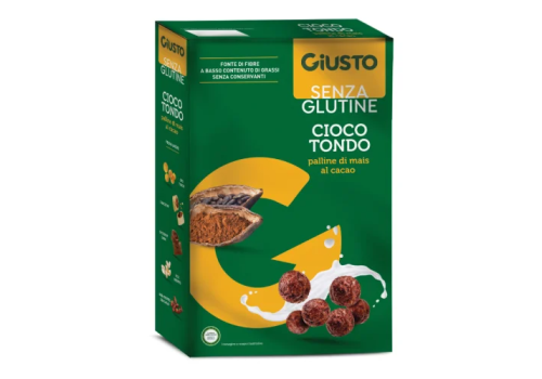 Giusto senza glutine ciocotondo palline di mais al cacao 250 grammi
