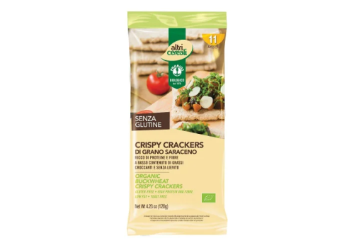 Probios crispy crackers al grano saraceno senza glutine 120 grammi