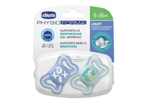 Chicco Physioforma Light 6-16m succhietto in silicone 2 pezzi
