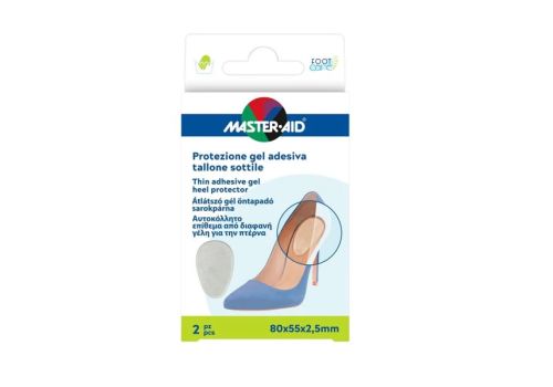 Master Aid Foot Care protezione gel adesiva tallone sottile 2 pezzi