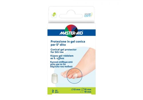 Master Aid Foot Care protezione in gel conica per il 5° dito 2 pezzi