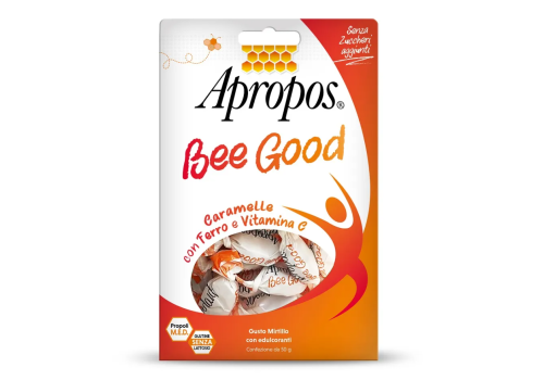 Apropos Bee Good caramelle con ferro e vitamina C senza zuccheri aggiunti 50 grammi