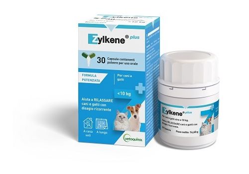 Zylkene Plus mangime complementare per far rilassare cani e gatti 30 capsule