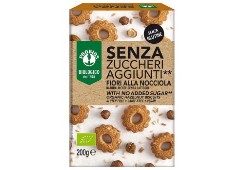 Probios fiori alla nocciola biscotti senza glutine 200 grammi