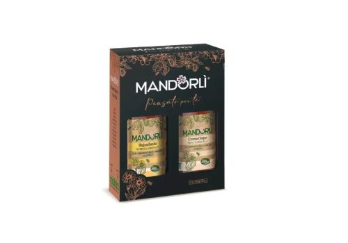 Mandorlì Pensato per te cofanetto con bagno doccia 500ml + crema corpo 500ml