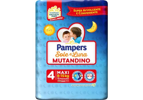 Pampers Sole e Luna mutandino 8-15kg maxi 15 pezzi