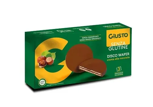 Giusto Senza Glutine disco wafer 3 pezzi 30 grammi