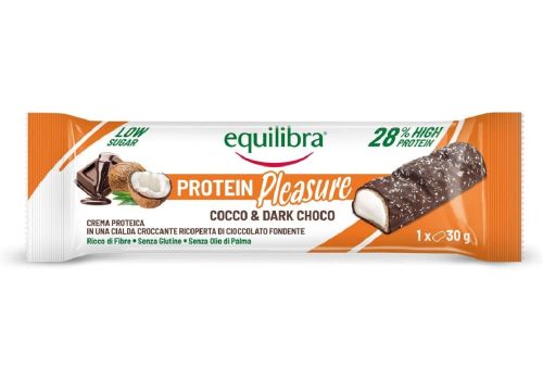 EQUILIBRA PROTEIN PLEASURE BARRETTA COCCO&DARK CHOCO 30G