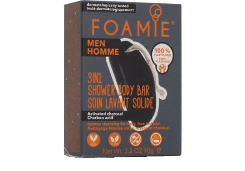 Foamie uomo 3 in 1 what a men detergente corpo e capelli 80 grammi