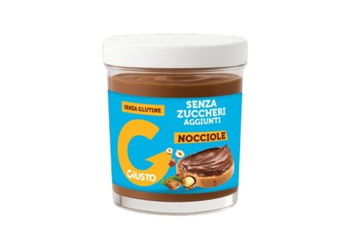 Giusto senza zuccheri aggiunti crema alle nocciole senza glutine 200 grammi