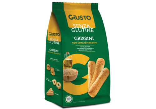Giusto senza glutine grissini al sesamo 150 grammi