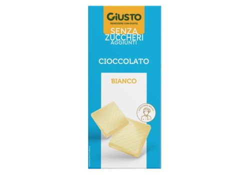 Giusto senza zucchero cioccolato bianco 85 grammi