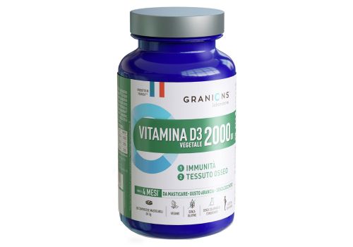 Vitamina D3 2000 UI integratore per il sistema immunitario e le ossa 30 compresse