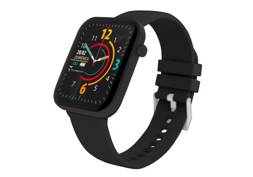 Techmade Hava Total Black smartwatch con frame in alluminio 1.68" full touch