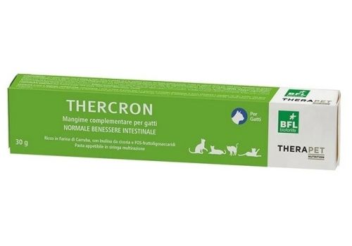 Thercron mangime complementare per il normale benessere intestinale del gatto pasta appetibile in siringa 30 grammi
