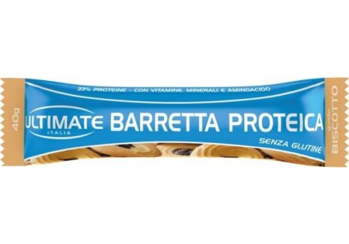 Ultimate barretta proteica senza glutine gusto biscotto 40 grammi