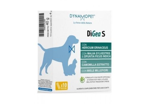 Digea S alimento complementare per la funzionalità gastrica di cani e gatti 10 bustine