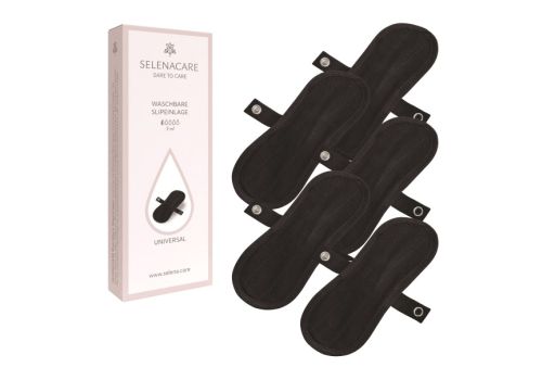 Selenacare salvaslip lavabile riutilizzabile colre nero taglia unica 5 pezzi