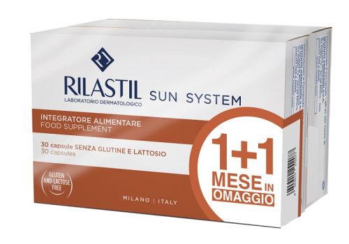 Rilastil Sun System 1+1 integratore per il benessere della pelle 30 capsule + 30 capsule