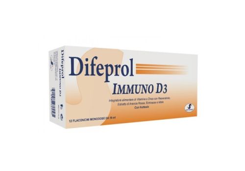 Difeprol Immuno D3 integratore per le difese immunitarie 15 flaconcini 