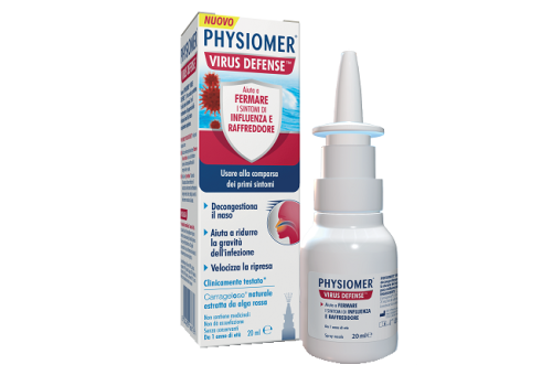 Physiomer Virus Defense sintomi di influenza e raffreddorre spray nasale 20ml